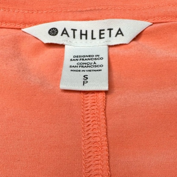 Athleta Coral Short Sleeve Stratus II Tee Size small petite - Picture 2 of 7